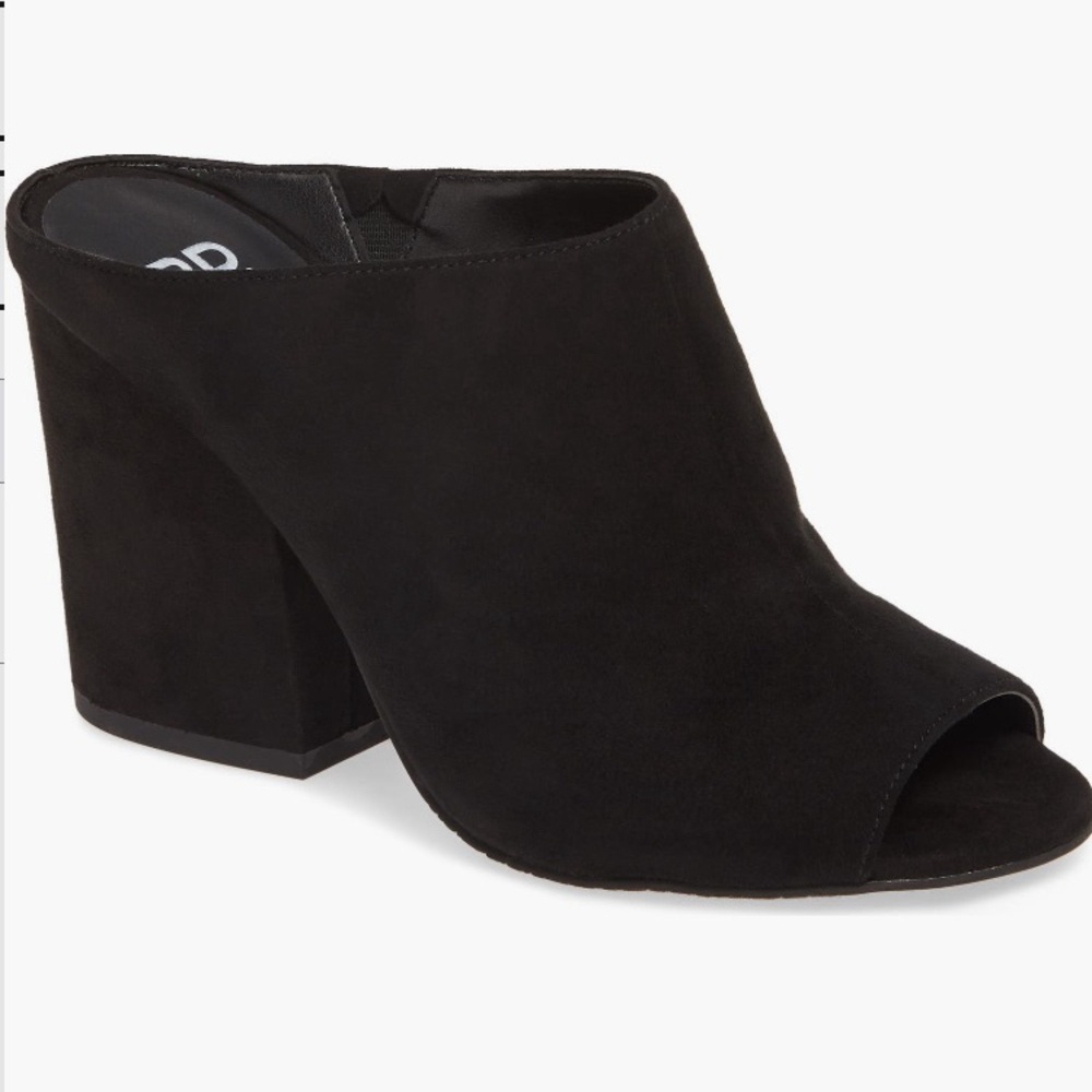 NWOT BP Gretta Black Block Fall Slide Sandal Women’s Size 7.5